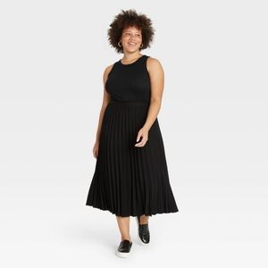 Women's Ribbed Tank Top - A New Day Black